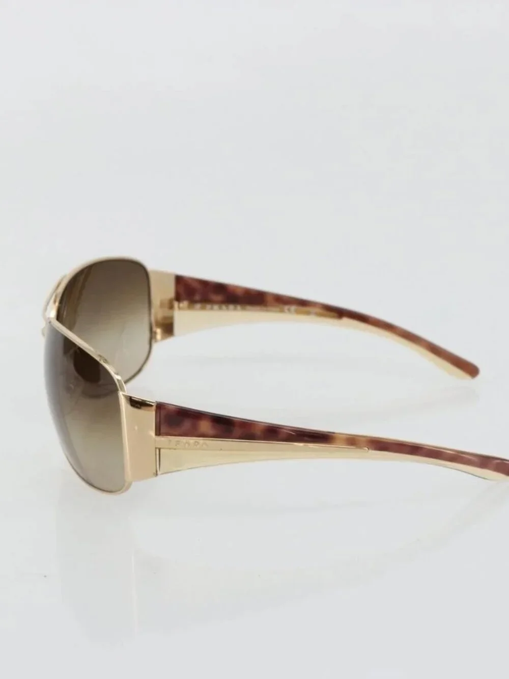 PRADA Tortoise Sunglasses plastic Brown Auth